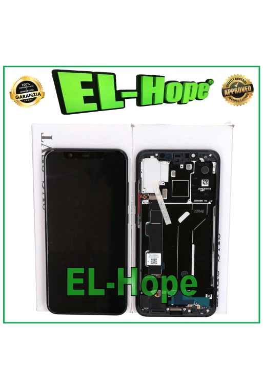 Cadre d e'cran LCD tactile d origine pour Xiaomi Mi8 Mi 8 M1803E1A M1803E1C Noir