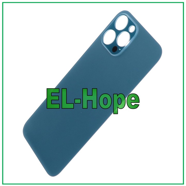 Coque arrie're en verre avec cache batterie pour iPhone 12 Pro Max Bleu Pacifique