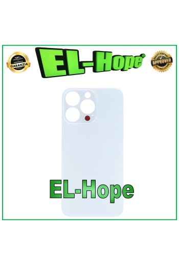 Coque arrie're en verre avec cache batterie pour iPhone 13 Pro, grand trou, argent