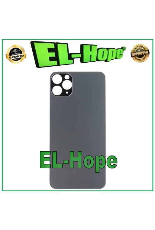 Coque arrie're en verre pour iPhone 11 Pro Max Gris side'ral