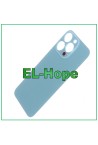 Coque arrie're en verre avec cache batterie pour iPhone 13 Pro, grand trou, bleu Sierra
