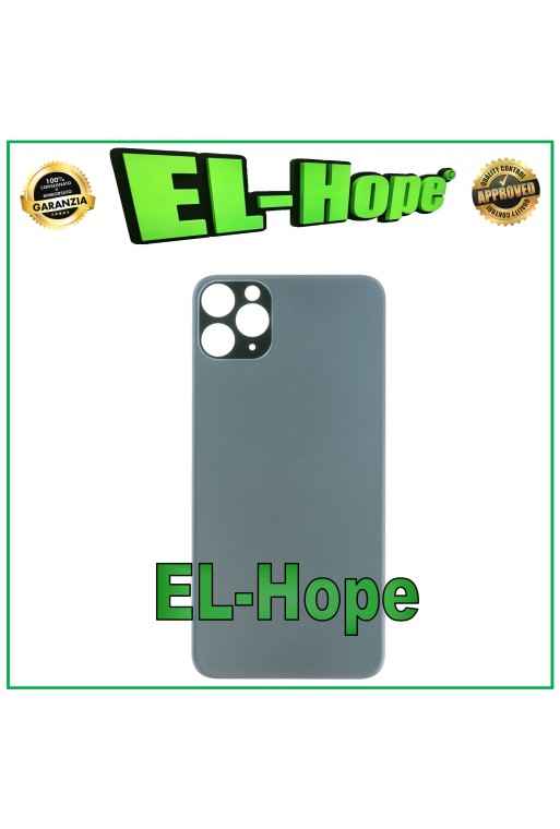 Coque arrie're en verre avec cache batterie pour iPhone 11 Pro Max Vert nuit
