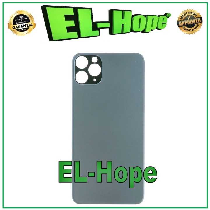 Coque arrie're en verre avec cache batterie pour iPhone 11 Pro Max Vert nuit