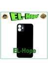 Coque arrie're en verre avec grand trou pour iPhone 12 Noir