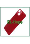 Coque arrie're en verre avec grand trou pour iPhone 13 Rouge
