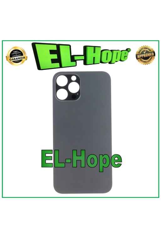 Coque arrie're en verre avec grand trou pour iPhone 12 Pro Max, graphite