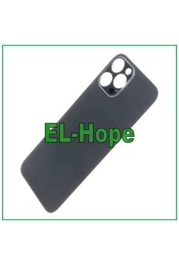 Coque arrie're en verre avec grand trou pour iPhone 12 Pro Max, graphite