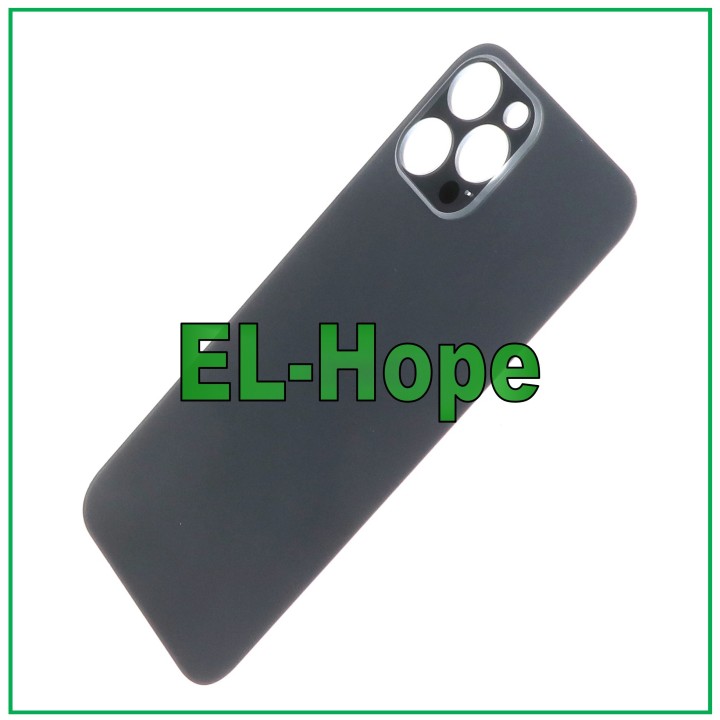 Coque arrie're en verre avec grand trou pour iPhone 12 Pro Max, graphite