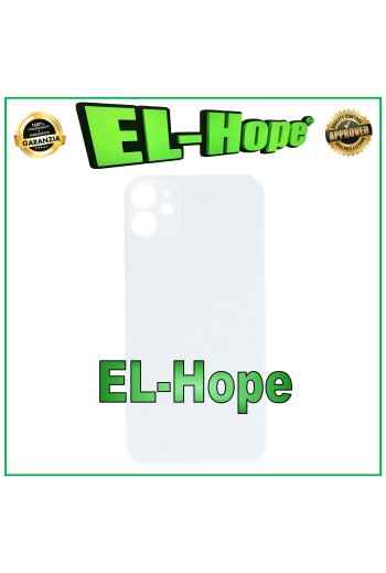 Coque arrie're en verre avec grand trou pour iPhone 11 Blanc