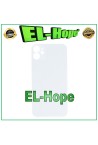 Coque arrie're en verre avec grand trou pour iPhone 11 Blanc