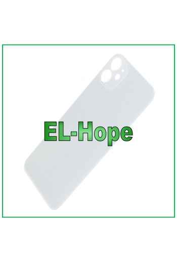 Coque arrie're en verre avec grand trou pour iPhone 11 Blanc