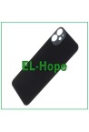 Coque arrie're en verre avec grand trou pour iPhone 11 Noir