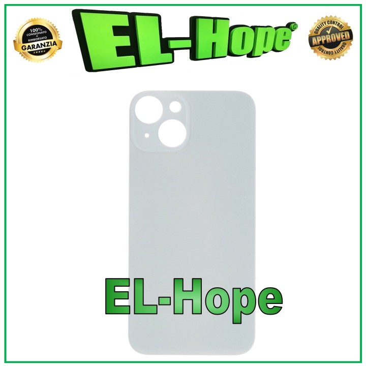 Coque arrie're en verre avec cache batterie pour iPhone 14, Galaxy a' grand trou