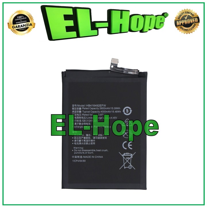 Batterie HB416492EFW pour Honor X8 4G TFY-LX1 LX2 LX3 4000 mAh, e'quivalente a' l originale