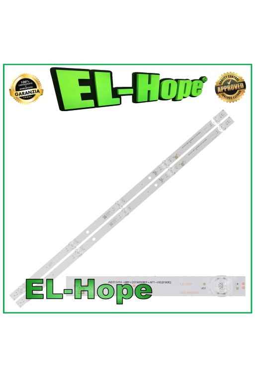 KIT DE 2 BARRES DE 5 RUBAN LED POUR TV 32 TOSHIBA LB1599 JHD315V1H 2019050801 HXLB19062