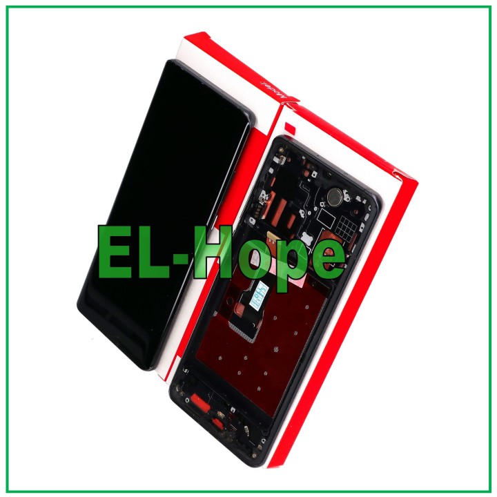 Cadre d affichage + e'cran tactile pour Huawei P30 Pro VOG-L09 L29 Noir