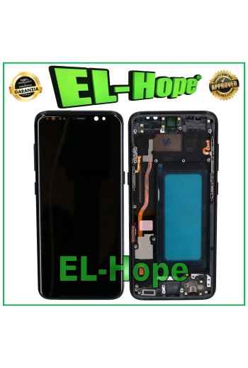 Écran LCD TFT + cadre pour Samsung Galaxy S8 SM-G950 F, e'cran tactile en verre noir