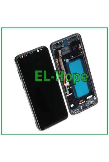 Écran LCD TFT pour Samsung Galaxy S8 Plus SM-G955, e'cran tactile en verre noir