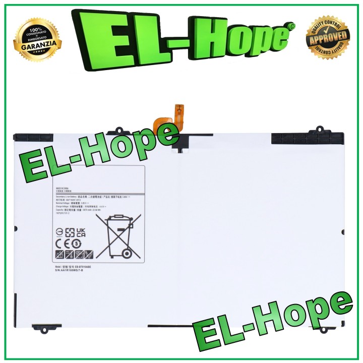 Batterie EB-BT810ABE pour Samsung Galaxy Tab S2 4G 9.7 SM-T819 SM-T815 5870 mAh