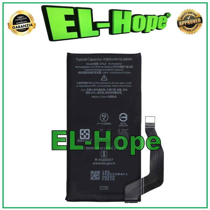 Batterie GP5JE pour Google Pixel 7A G82U8 G0DZQ GHL1X 4385 mAh, e'quivalente a' l originale