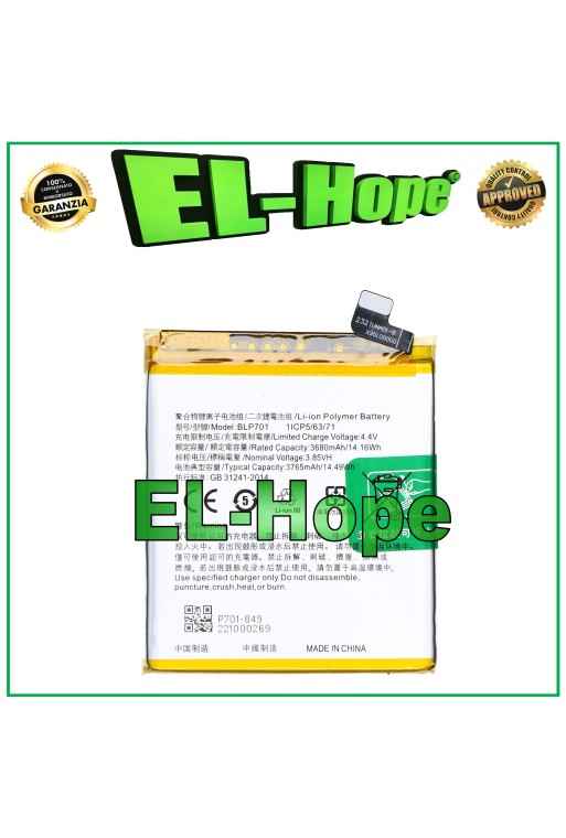 Batterie BLP701 pour Oppo Reno PCAT00 PCAM00 3765 mAh, qualite' e'quivalente a' l originale