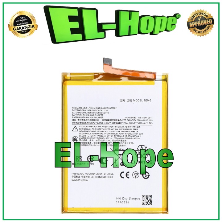Batterie ND40 pour Motorola Moto Edge 30 5G XT-2203 XT2203 4020 mAh, e'quivalente a' l originale