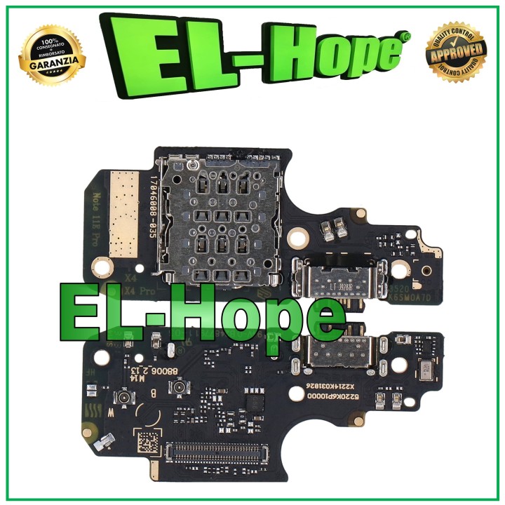 CONNECTEUR DE CHARGE XIAOMI REDMI NOTE 12 PRO 4G 2209116AG MICROPHONE LECTEUR SIM