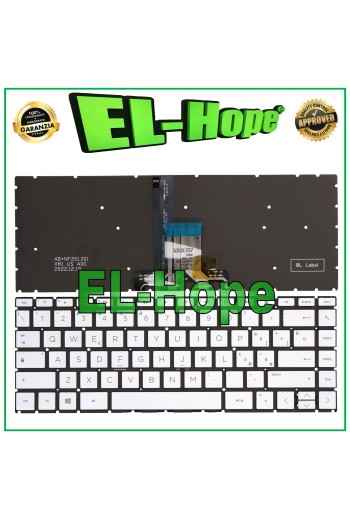 Clavier italien re'troe'claire' argente' pour HP Pavilion 14-DK, 14-DR, 14S-DR