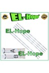 Kit de 6 barres LED pour te'le'viseur 50  Vestel UHD type AB Rev00 V1.0XS210304