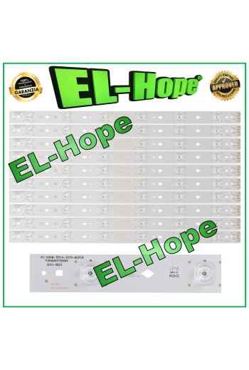 KIT 10 BARRES 6 LED POUR TV 50 HAIER KC-500W-TE01A-50T9-MCPCB 6003100094 LB1561