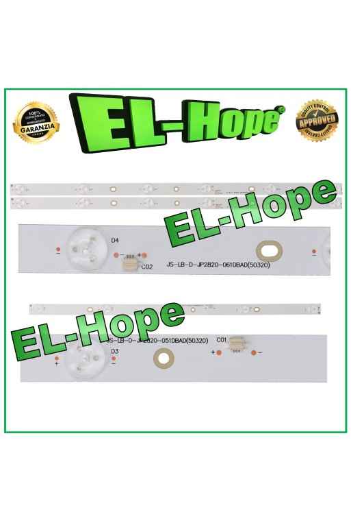 KIT 3 BARRES LED POUR TV AKAI 28 JS-LB-D-JP2820-061DBAD / JS-LB-D-JP2820-051DBAD