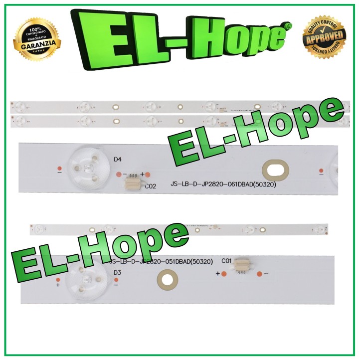 KIT 3 BARRES LED POUR TV AKAI 28  JS-LB-D-JP2820-061DBAD / JS-LB-D-JP2820-051DBAD
