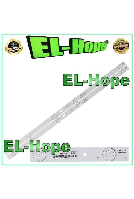 KIT DE 2 BARRES DE 6 RUBAN LED POUR TV HAIER 32 JL.D32061330- 004AS-M 057GS-M LB407DZ 