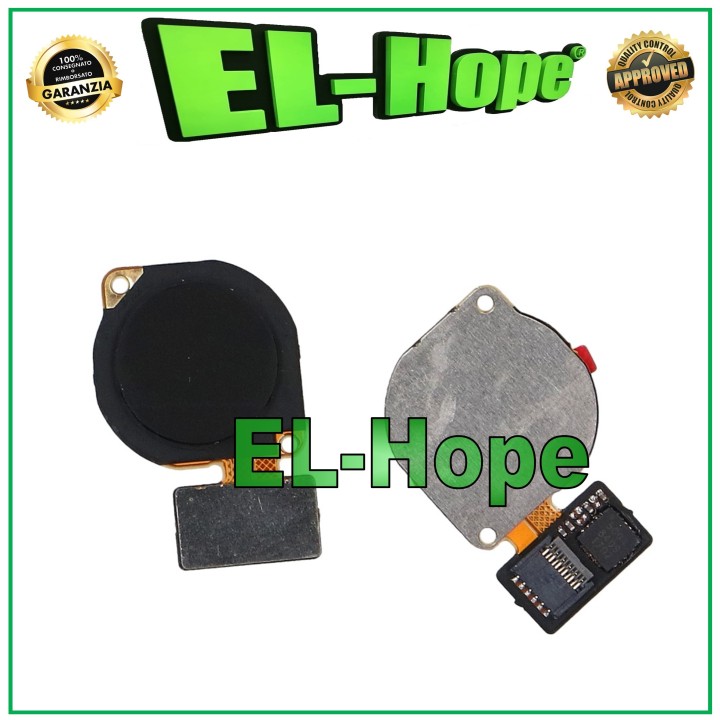 Cle' plate avec capteur d empreintes digitales pour Honor View 20 PCT-L29, noire