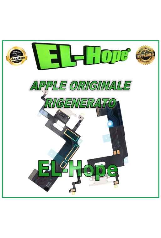 Connecteur de charge plat d origine pour iPhone XR blanc reconditionne'