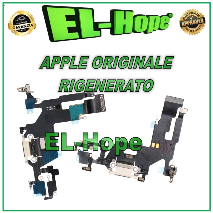 Connecteur de charge plat d origine pour Apple iPhone 11 Blanc reconditionne'