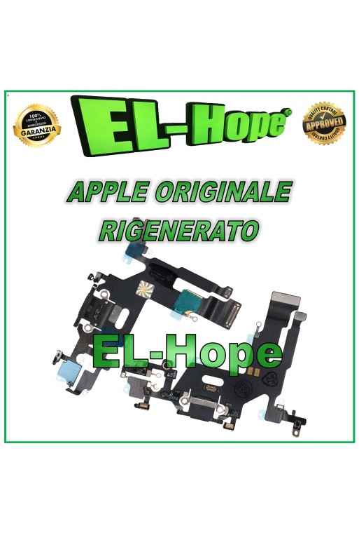 Connecteur de charge plat d origine pour Apple iPhone 11 Noir reconditionne'