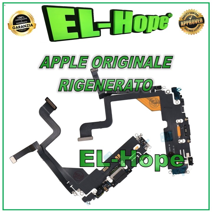 Connecteur de charge plat d origine Apple iPhone 13 Pro graphite remis a' neuf