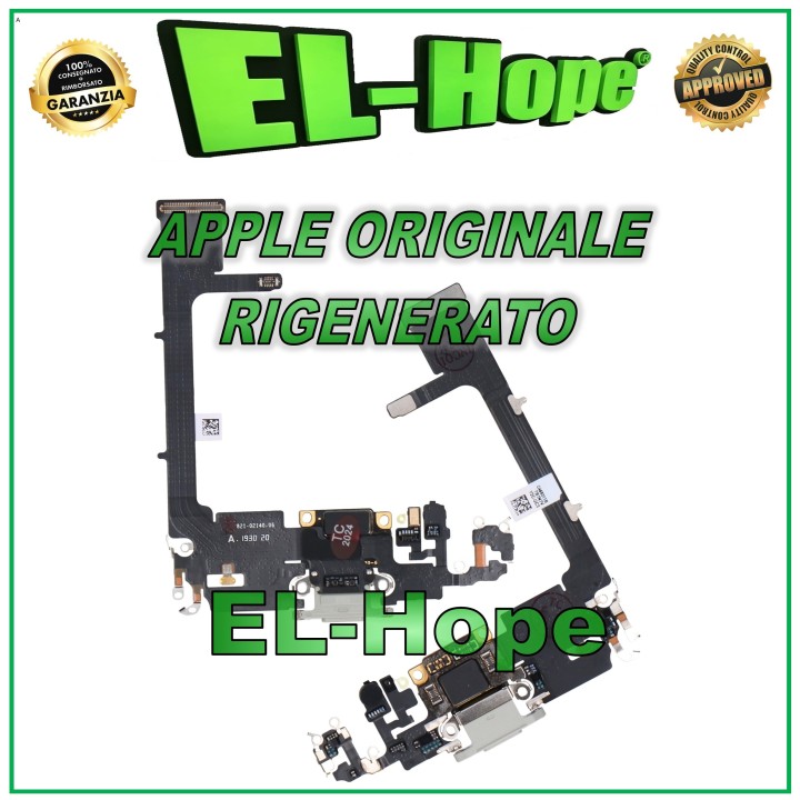 Connecteur de charge plat d origine pour Apple iPhone 11 Pro Blanc reconditionne'