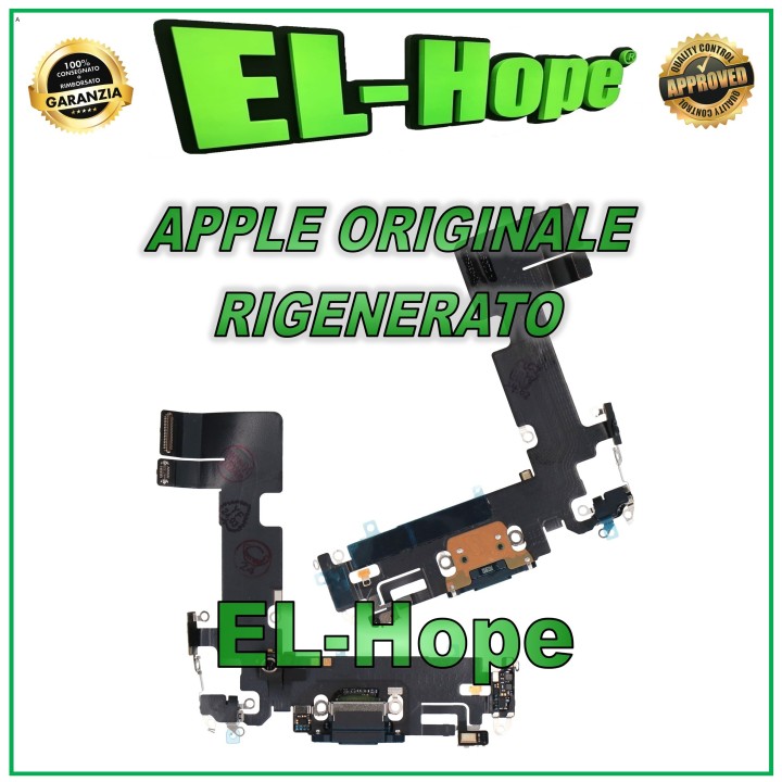 Connecteur de charge plat d origine pour Apple iPhone 13 Minuit reconditionne'