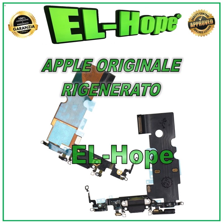 Connecteur de charge plat d origine pour Apple iPhone 8 SE 2020 Noir reconditionne'