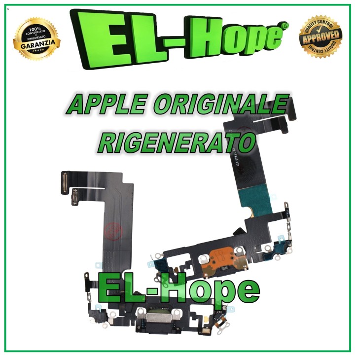 Connecteur de charge plat d origine pour Apple iPhone 12 Mini Noir reconditionne'