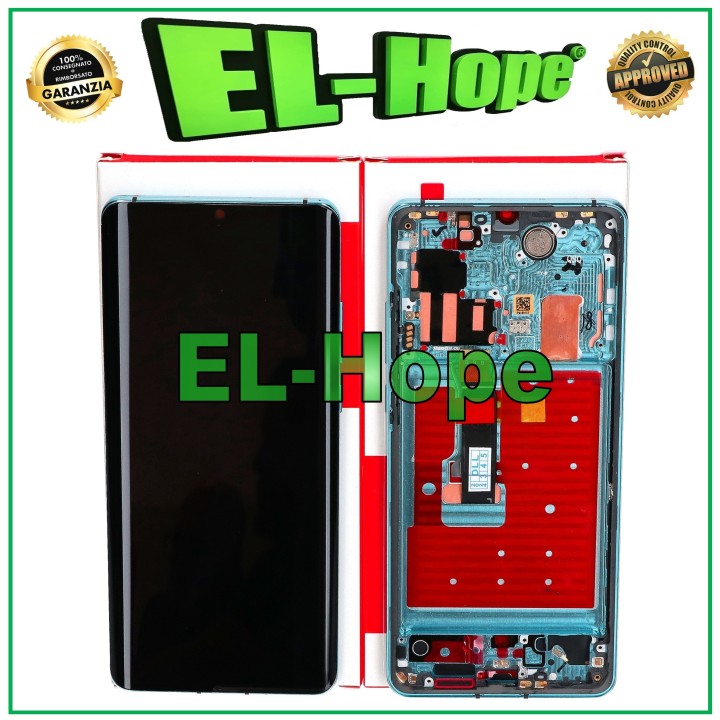 CADRE D AFFICHAGE TACTILE PARI SERVICE ORIGINAL POUR HUAWEI P30 PRO VOG-L09 AURORA BLEU