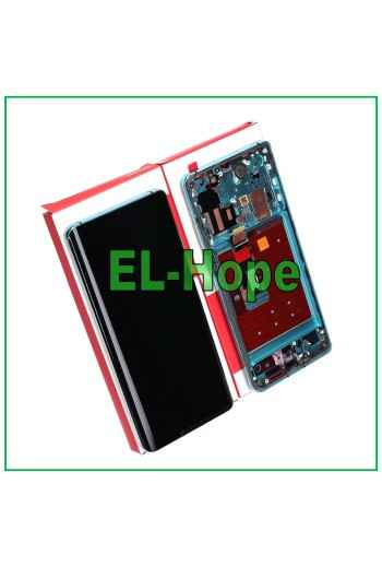 CADRE D AFFICHAGE TACTILE PARI SERVICE ORIGINAL POUR HUAWEI P30 PRO VOG-L09 AURORA BLEU
