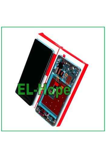 CADRE D AFFICHAGE TACTILE PARI SERVICE ORIGINAL POUR HUAWEI P30 PRO VOG-L09 AURORA BLEU