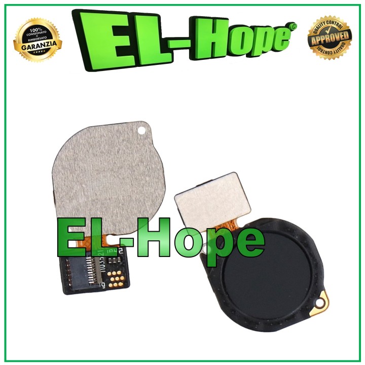 Cle' plate avec capteur d empreintes digitales pour Huawei P30 Lite Mar-LX1A Noir