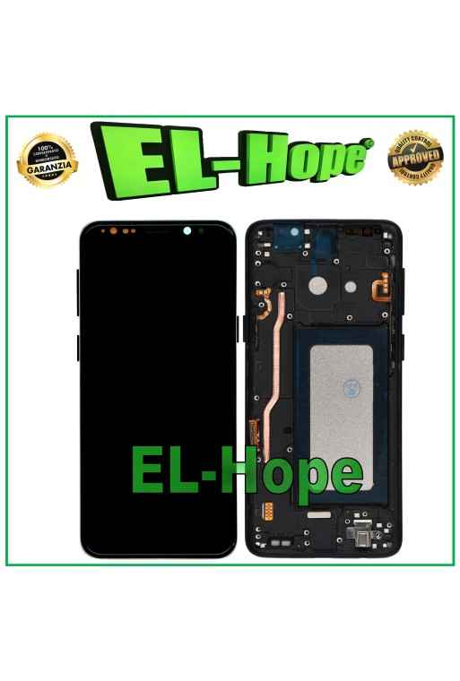 Écran LCD TFT + cadre pour Samsung Galaxy S9 SM-G960, e'cran tactile en verre noir
