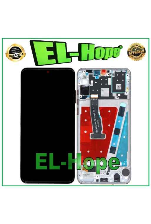 Cadre d e'cran LCD tactile blanc pour Huawei P30 Lite (Mar-LX1M et Mar-LX1A et LX2J) 48 MP