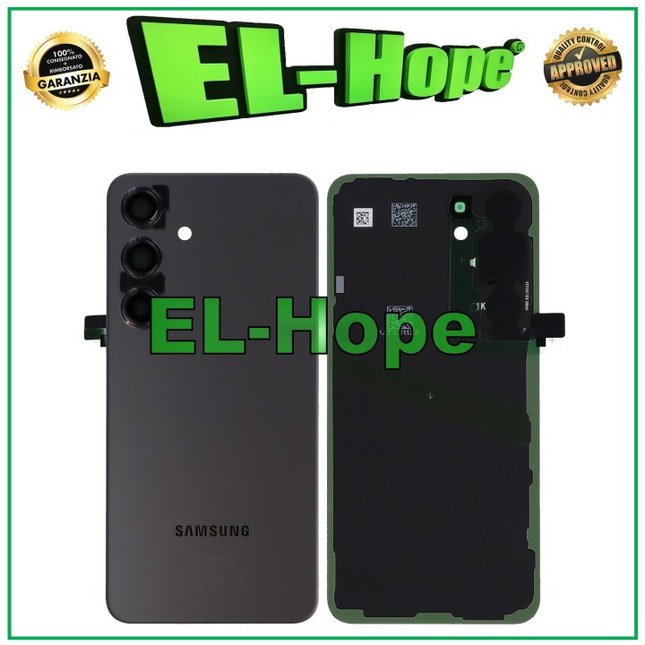 Cache batterie d origine Samsung Galaxy S24 SM-S921, dos noir onyx