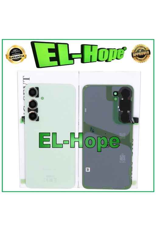 Coque arrie're d origine Samsung Galaxy S24 Plus SM-S926, cache batterie vert jade